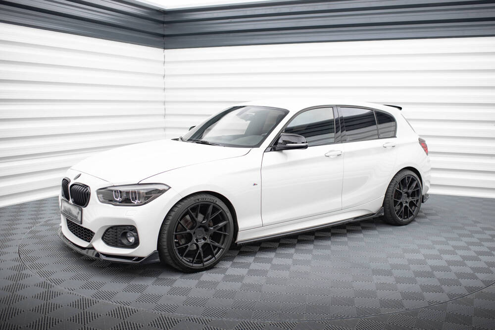 Zijskirts V.3 BMW 1 Serie M Pakket / M135i / M140i F20 / F21 FL Maxton Glans Zwart