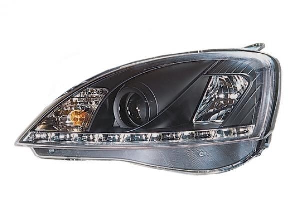 Faros Opel Corsa C Dayline Los ojos del Diablo negro