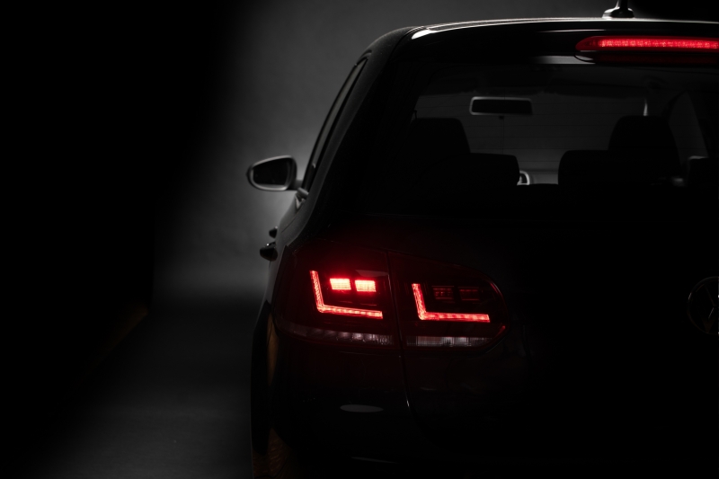 Taillights led VW Golf VI 10/08- R-look red