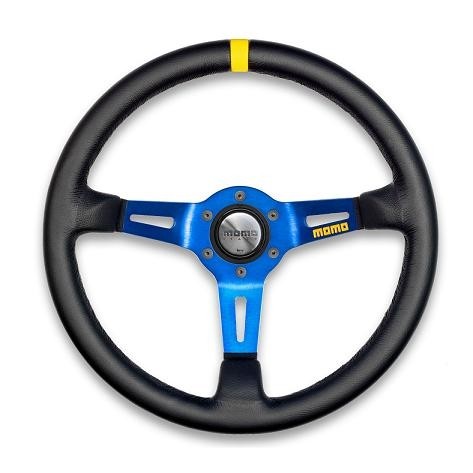 Sportstuur MOMO 350MM Model 8 Leder, blauw
