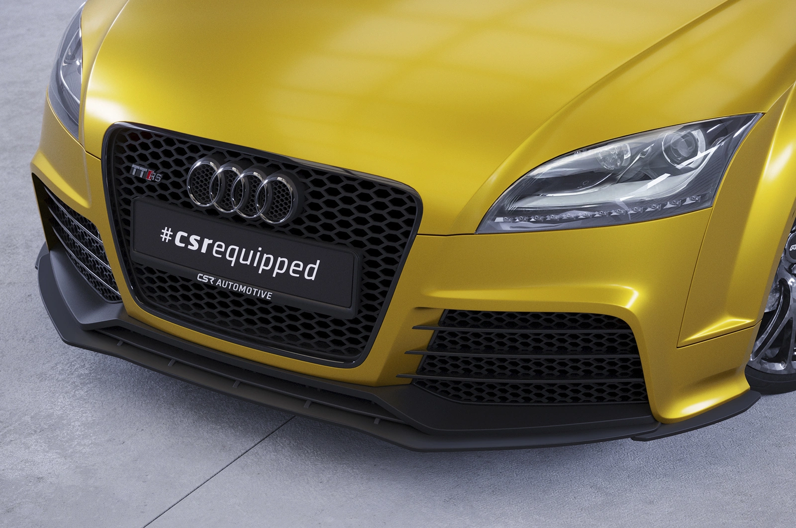 Voorspoiler Audi TT (8J) glans zwart