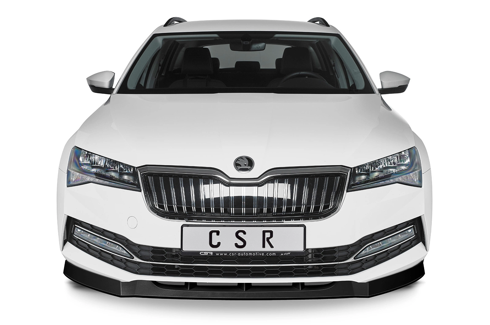 Voorspoiler Škoda Superb III (Typ 3V) glans zwart – 2019–
