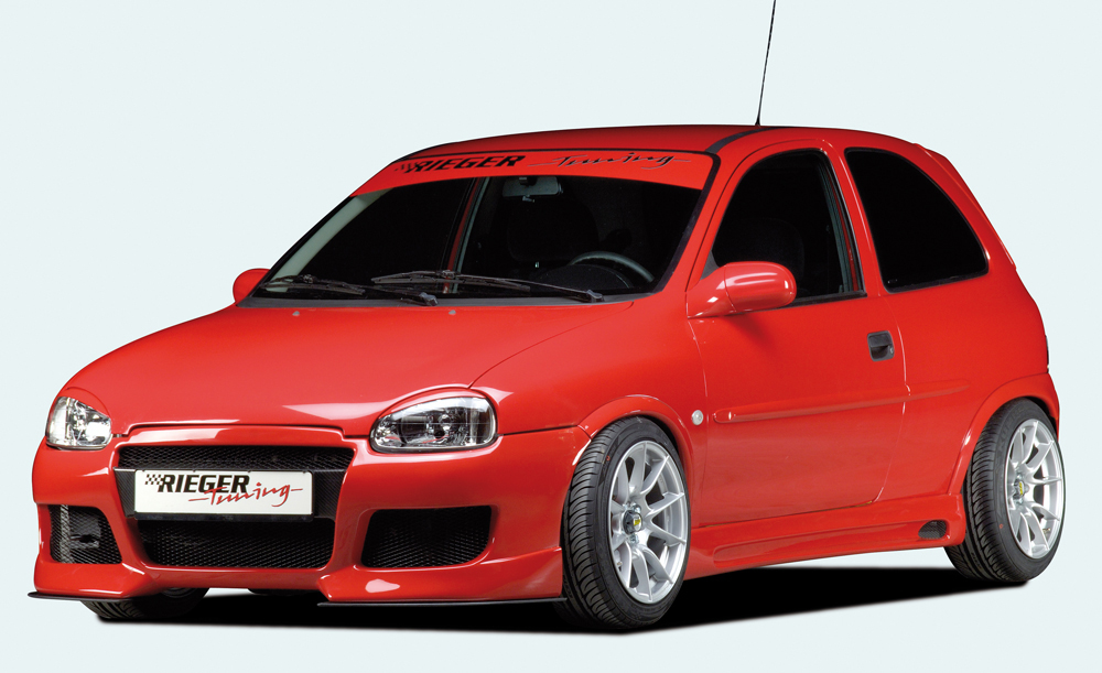 Zijskirts Opel Corsa B GTC Rieger met uitsnede