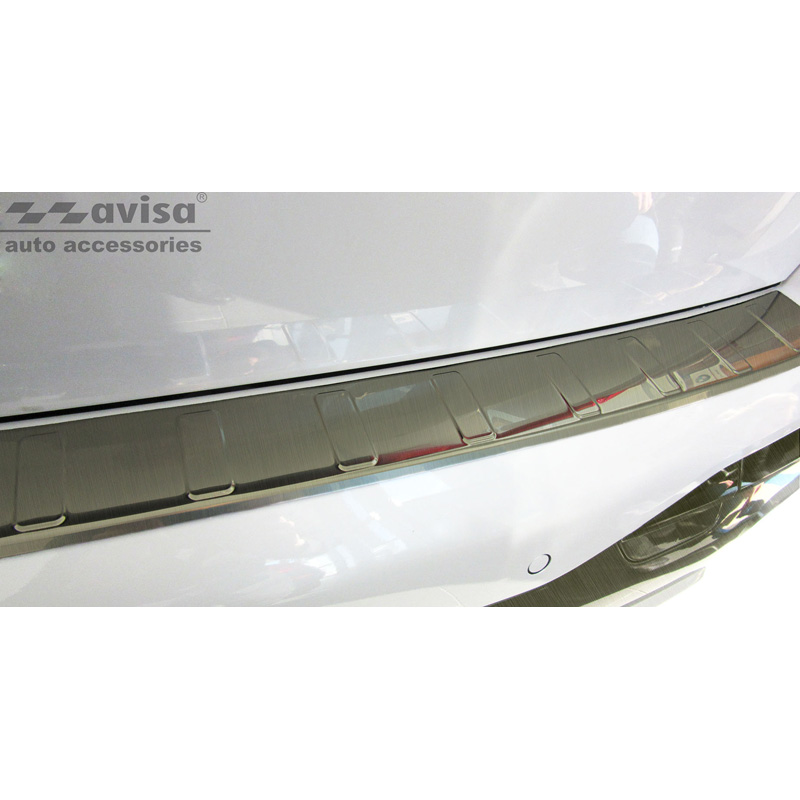 Titanium RVS Achterbumperprotector  BMW X7 (G07) 2019- met M-Pakket 'Ribs'