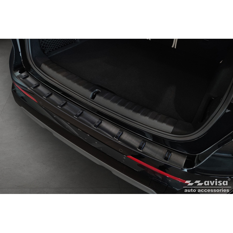 Zwart RVS Achterbumperprotector  BMW X1 U11 / X1 U11 xLine 2022- 'STRONG EDITION'