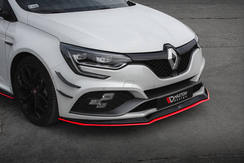 Voorspoiler Renault Megane RS 4 Maxton Glans Zwart / Rood