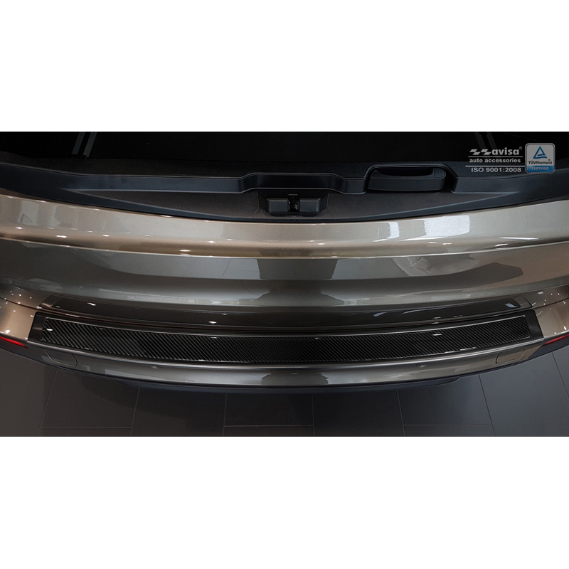 RVS Achterbumperprotector 'Deluxe'  BMW X5 (F15) 2013-2018 Zwart/Zwart Carbon