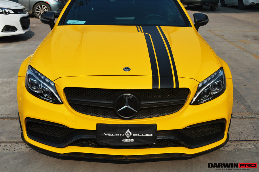 Mercedes Benz W205 C63/S AMG Coupe BKSS Style Carbon Fiber Voorspoiler 2015-2021