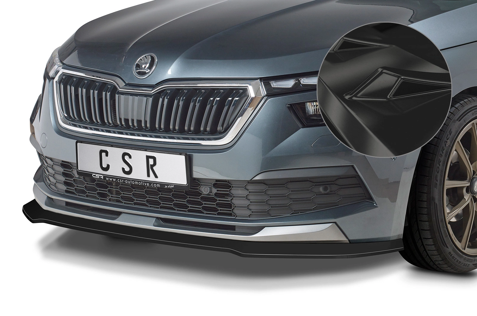 Voorspoiler Skoda Kamiq Glans Zwart – CSR Automotive