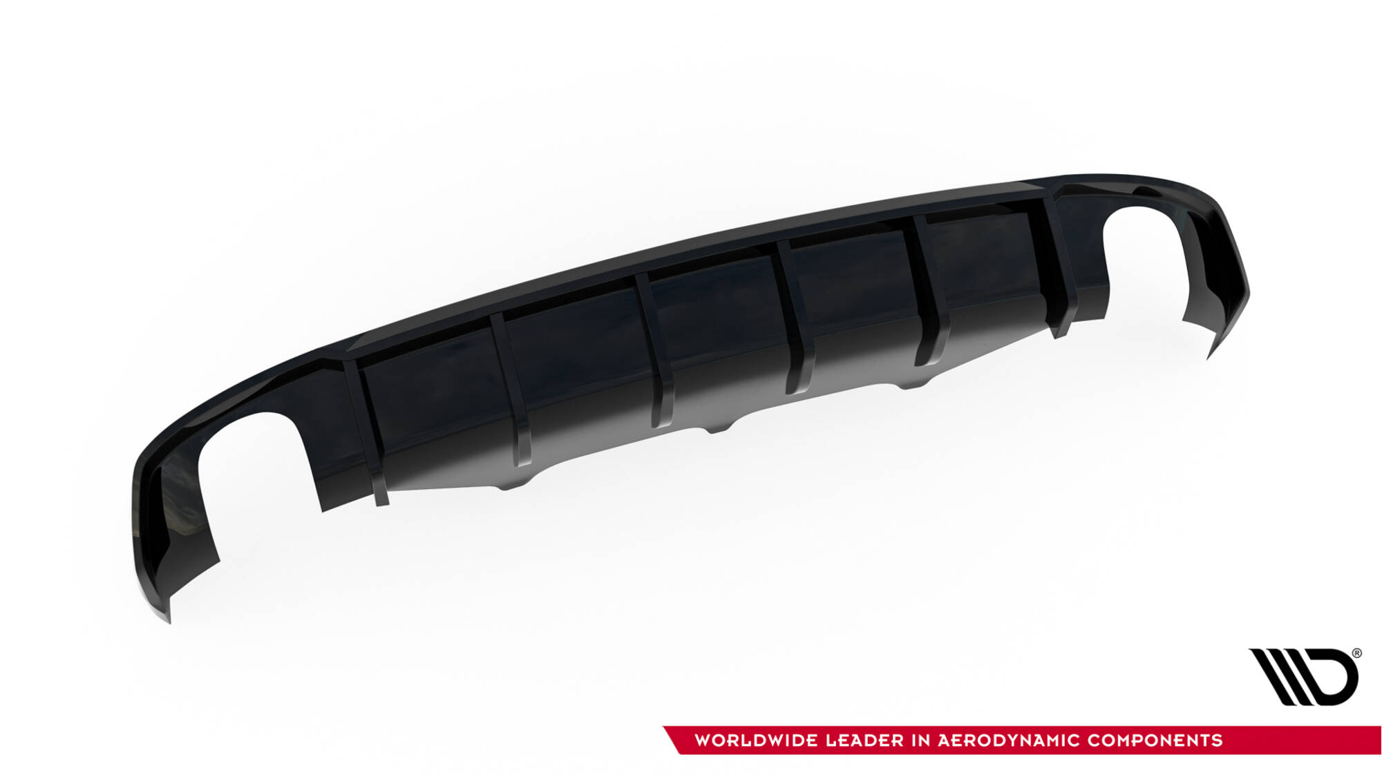 Achter Diffuser Audi A7 S-Line C7 Maxton Glanzend zwart