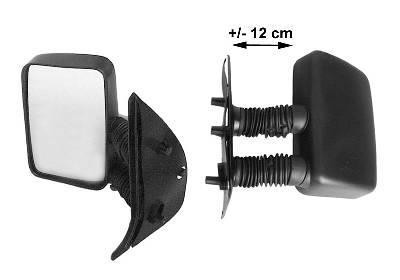 spiegel, rechthoekig, lange arm (12 cm), links Fiat Ducato, 1994