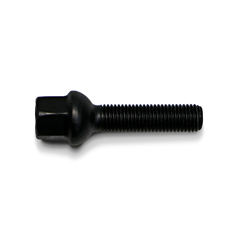 H&R Wheel bolt Round-Head R12 M12x1.50 - Length 28mm - Black