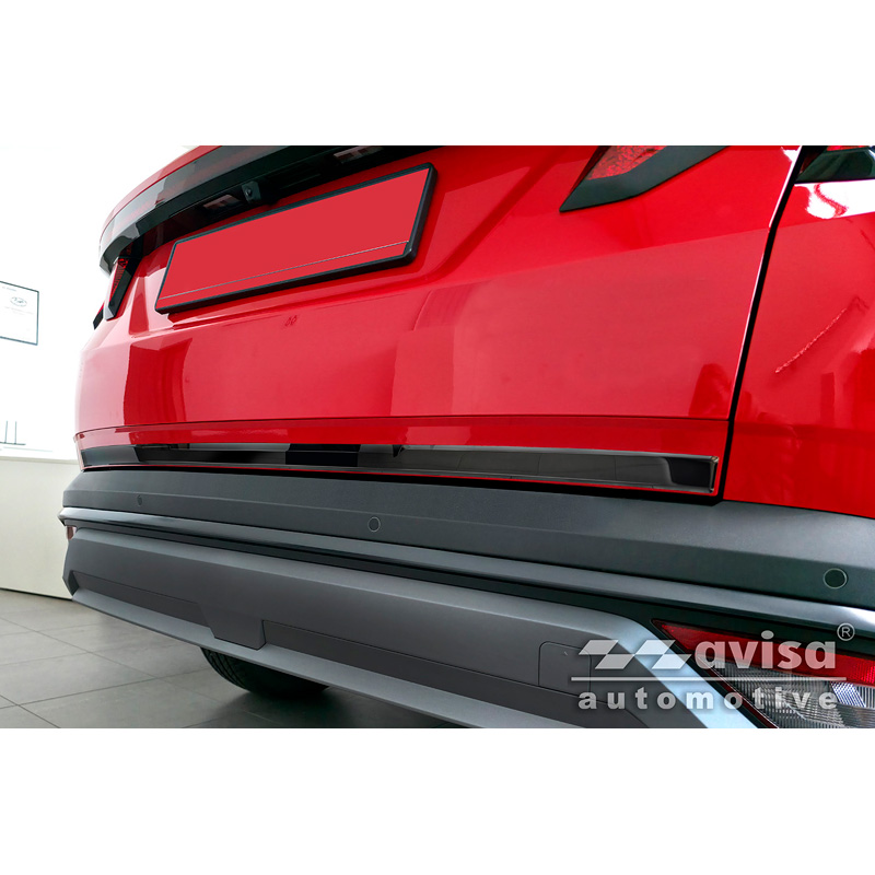 Avisa Zwart Chroom RVS Kofferbak Sierlijst  Hyundai Tucson IV 2020-2024 & Facelift 2024-