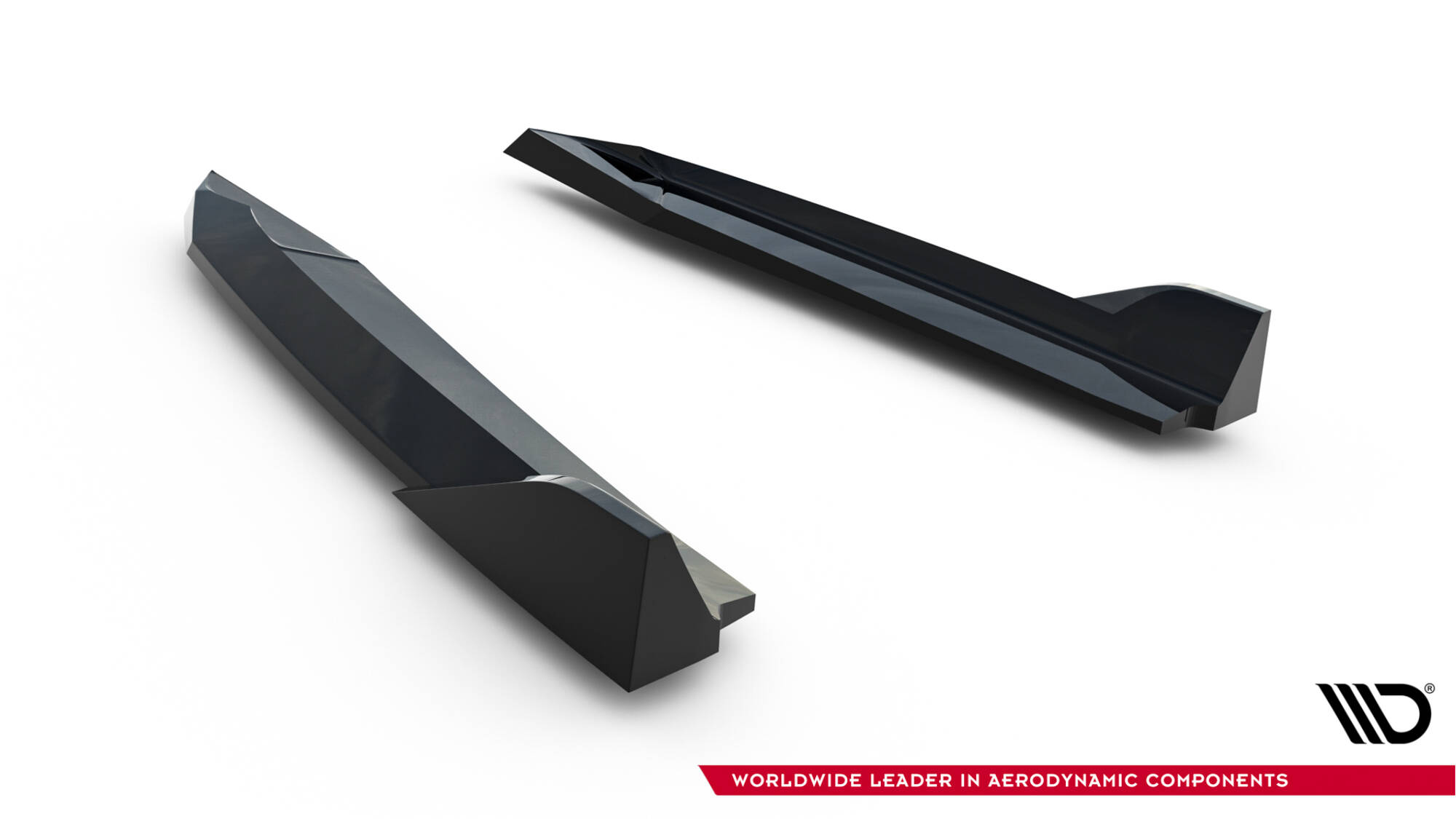 Achterzij Spoilers V.2 Skoda Octavia RS Liftback MK4 / MK4 Facelift Maxton Glanzend zwart