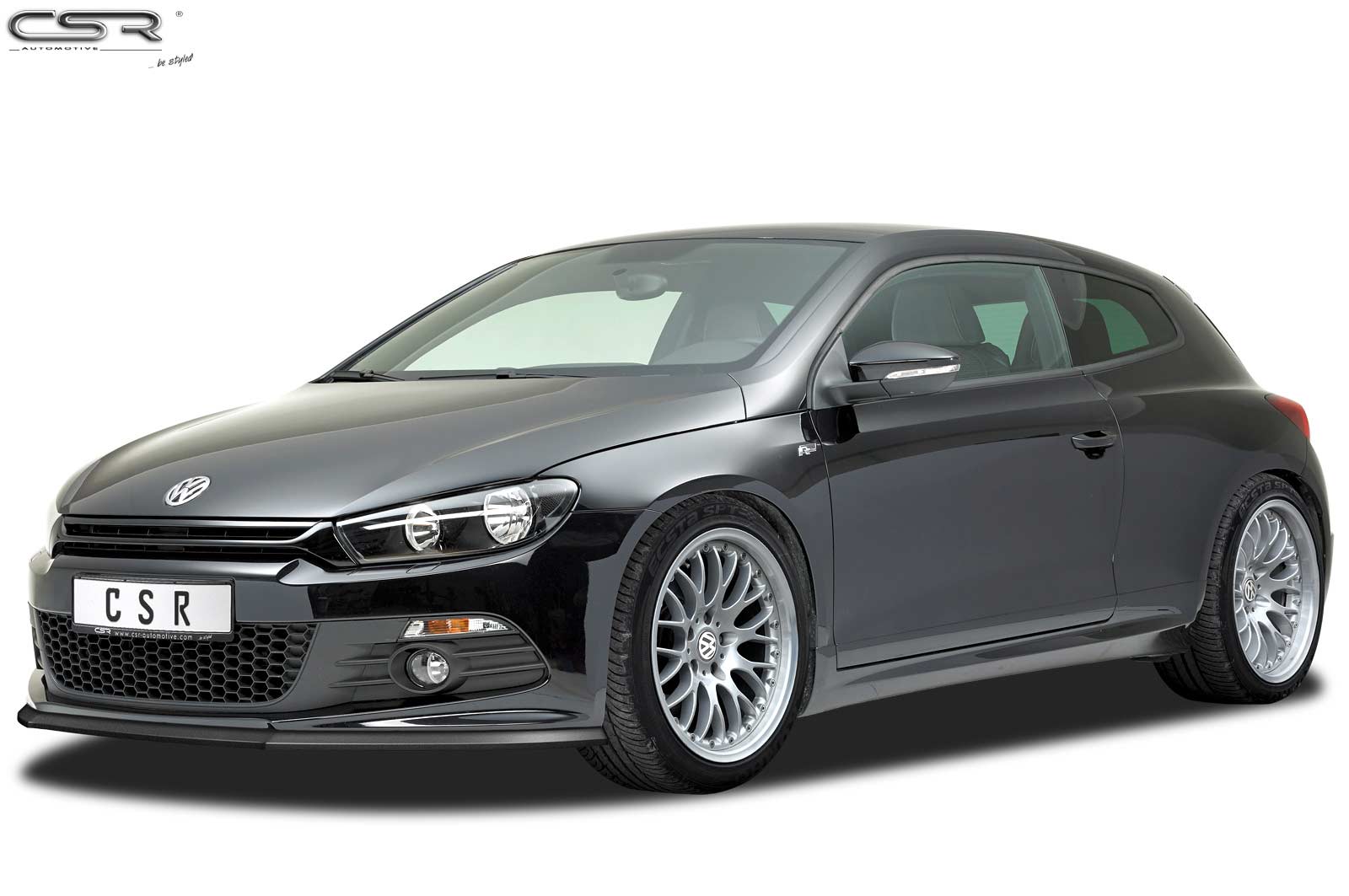 Voorspoiler Volkswagen Scirocco R-Line CSR Mat Zwart