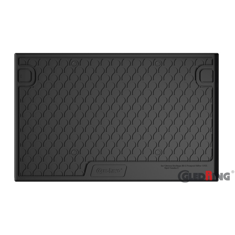 Rubbasol (Rubber) Kofferbakmat  Citroën Berlingo (M 5-personen) & Opel Combo MPV (L1H1) & Peugeot Rifter (Standard) 9/2018- & Fiat Doblo MPV 2022- & Toyota Proace City Verso 2019-