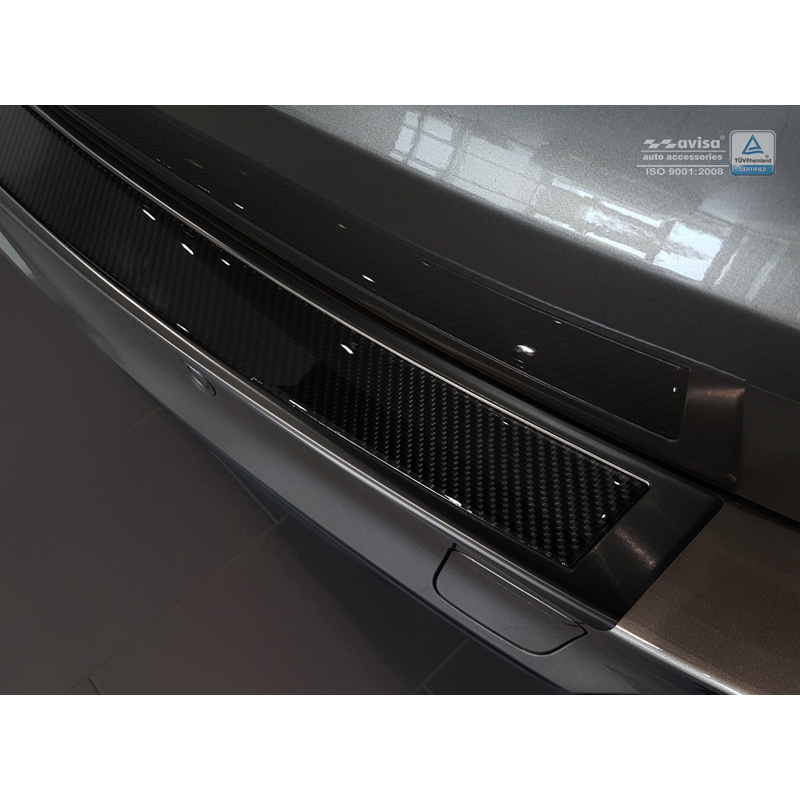 RVS Achterbumperprotector 'Deluxe'  BMW X5 (F15) 2013-2018 Zwart/Zwart Carbon