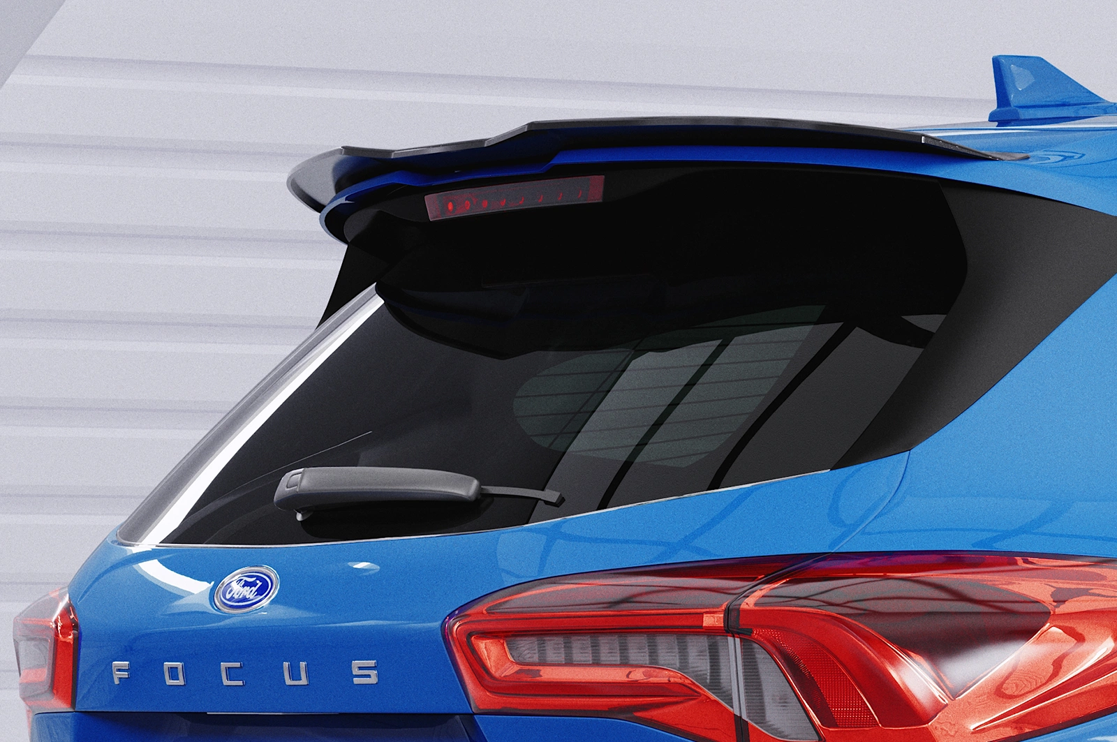 Achterspoiler Ford Focus MK4 Turnier glans zwart 2018–