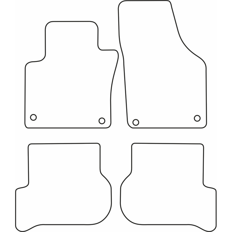 Automatten VW Golf V Plus 03-
