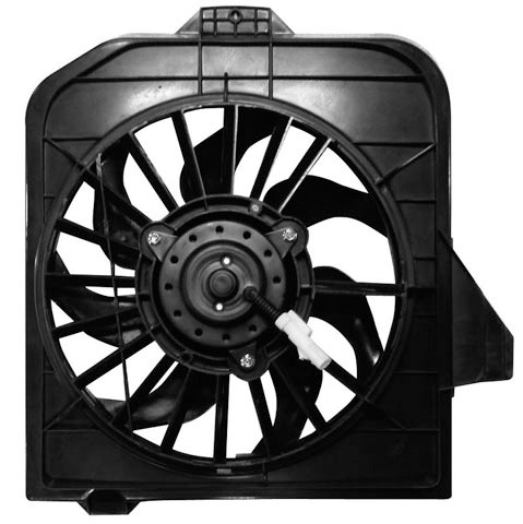 FAN rechts COMPLEET VOYAGER 01-07 2.4I-16V. HANDGESCHAKELT/AUTOM