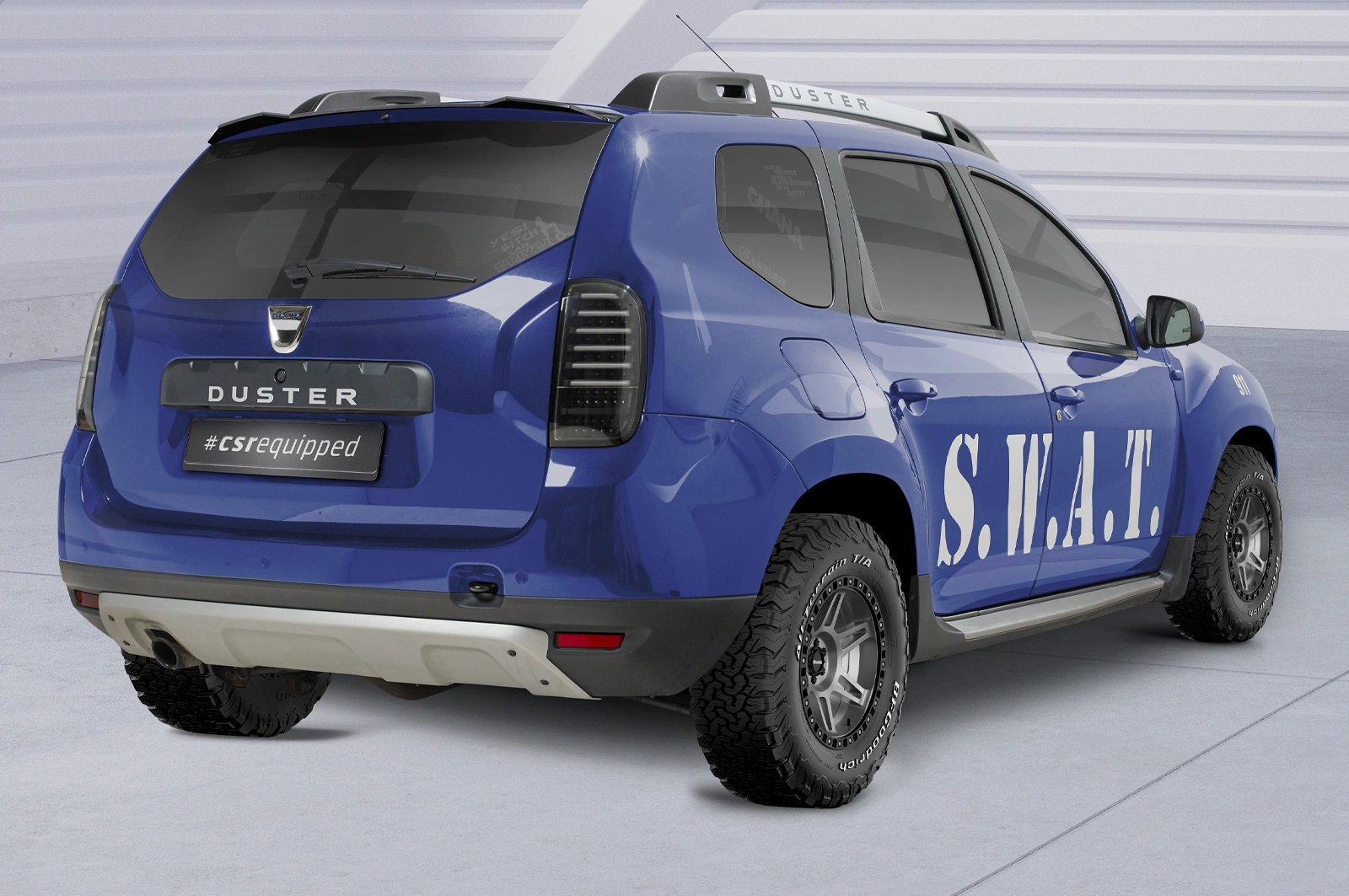 Achterspoiler Dacia Duster (1e Gen) Glans Zwart van CSR Automotive (2010-2018)