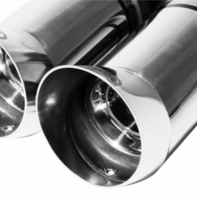 Einddemper duplex Audi A3 8L 1996-2003 RVS eindstuk 2x80mm dtm r