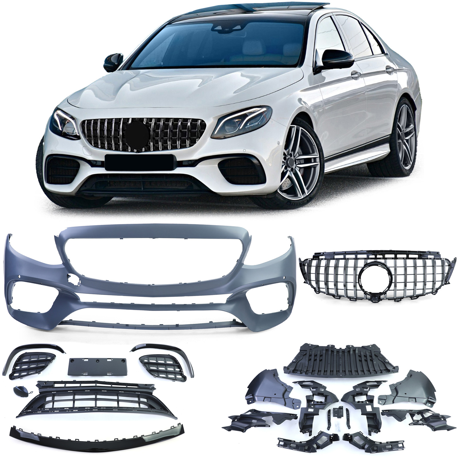 Voorbumper Mercedes E Klasse W213 16-20 63 AMG Look