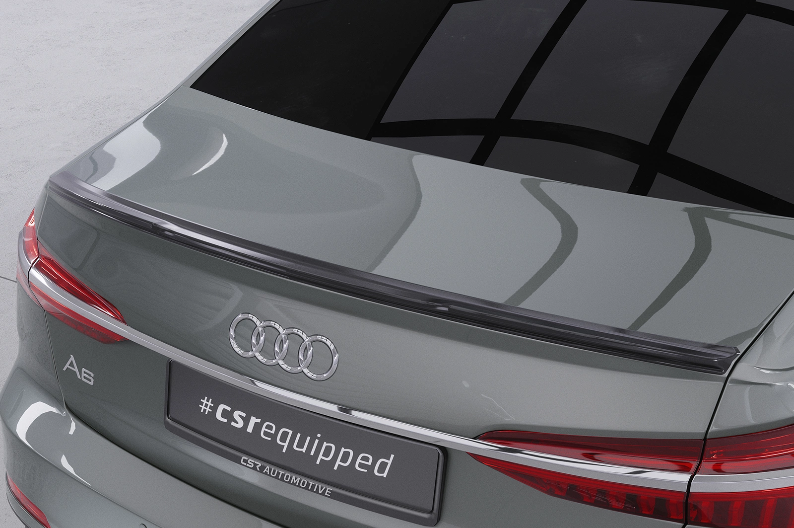 Achterspoiler Audi A6 C8 (Type F2) sedan glans zwart 2018–