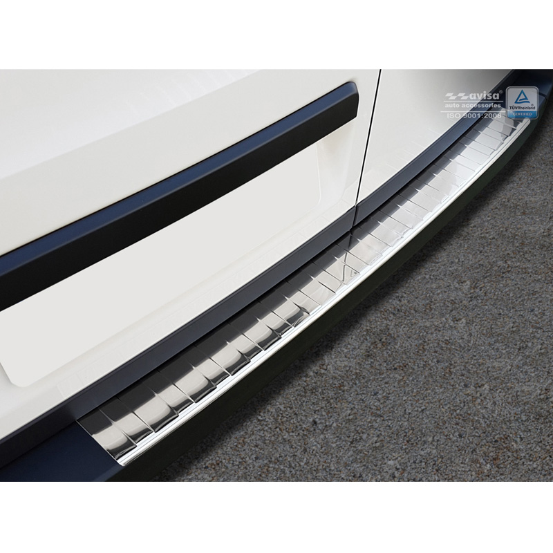 RVS Chroom Achterbumperprotector  Volkswagen Crafter & MAN TGE 2017- 'Ribs'