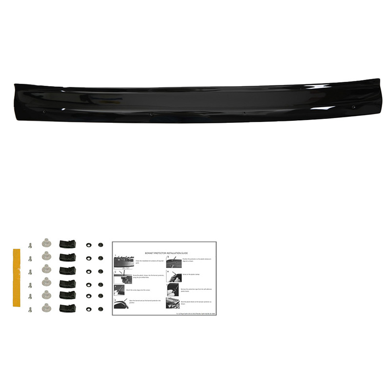 Motorkapbeschermer (steenslagcover)  Fiat Ducato 3e Gen. & Citroën Jumper & Peugeot Boxer 2006-2014 - Glanzend zwart