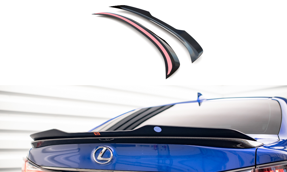 Spoiler Lexus GS F Mk4 FL Maxton Glans Zwart