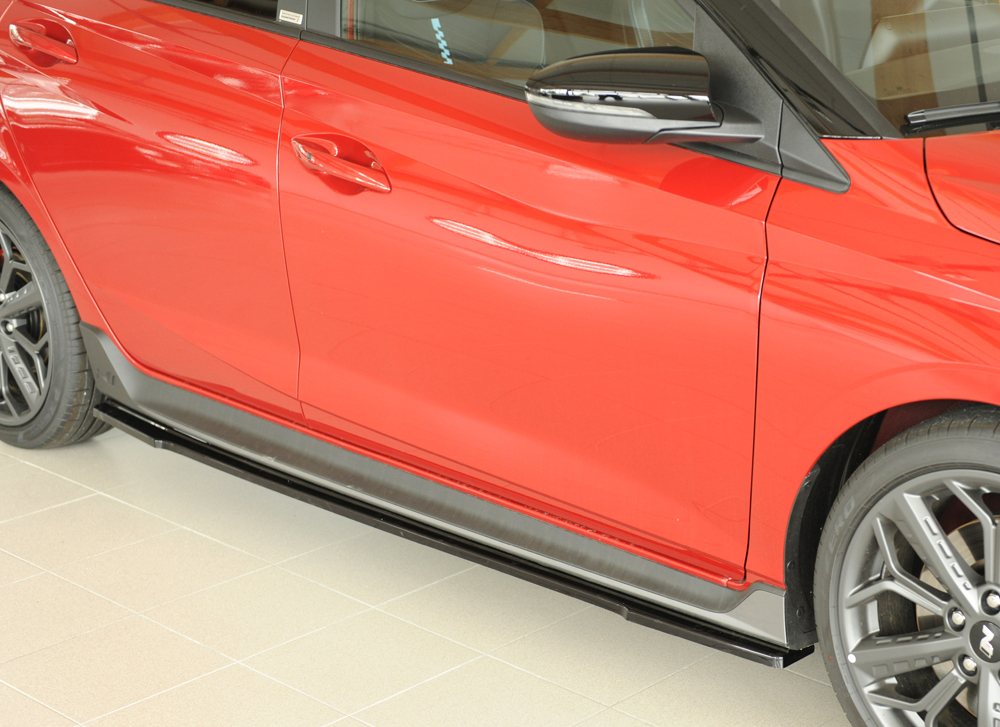 Sideskirts Hyundai i20N Glans zwart