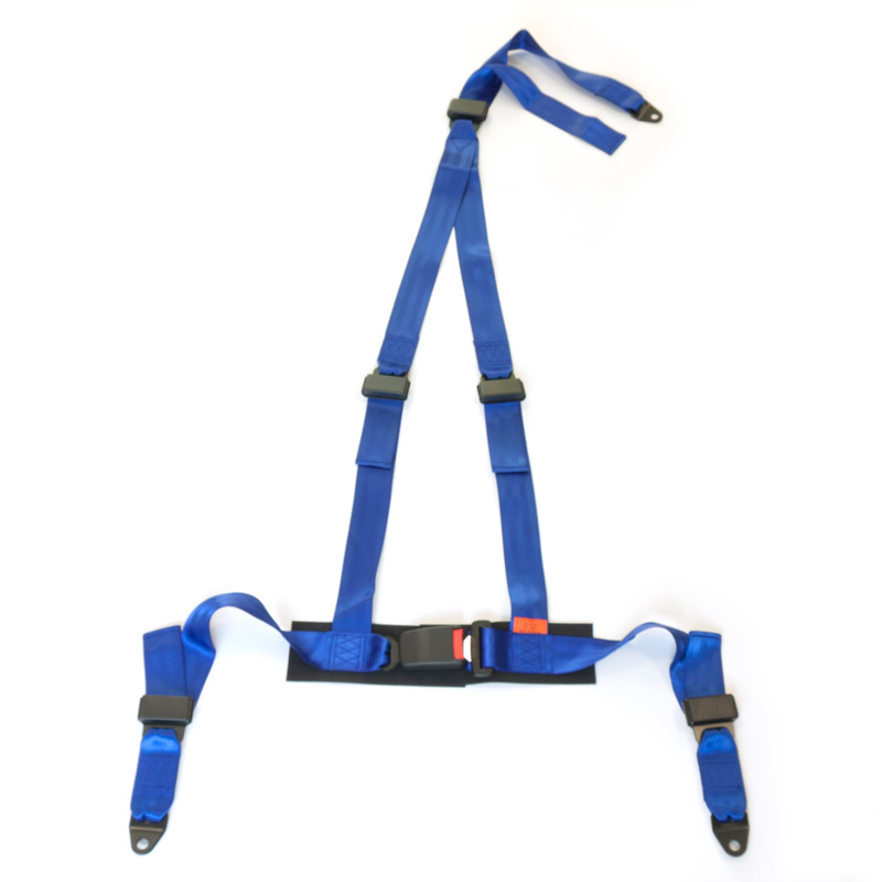 Racing Sportgordel 3-Punts Blauw + E-keur (2-inch)