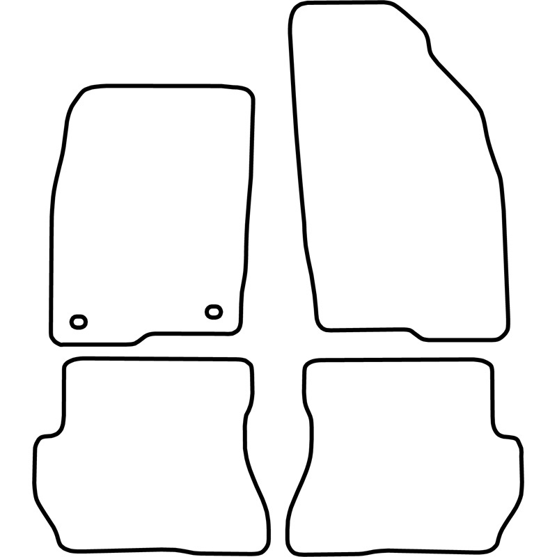 Automatten Velours  Ford Fusion 2002-2005