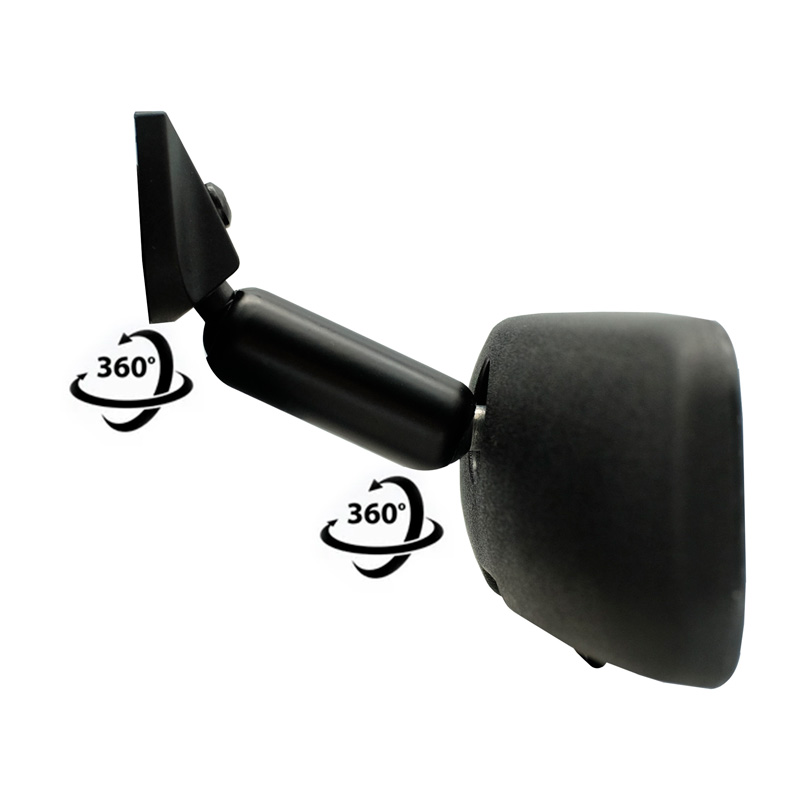 Simoni Racing Binnenspiegel universeel 8'' - Zwart - incl. montagevoet