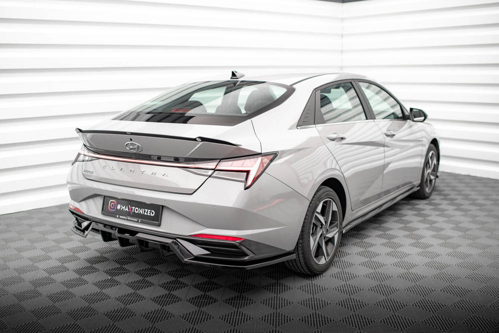 Diffuser Hyundai Elantra 2020 - 2023 Maxton Glans Zwart