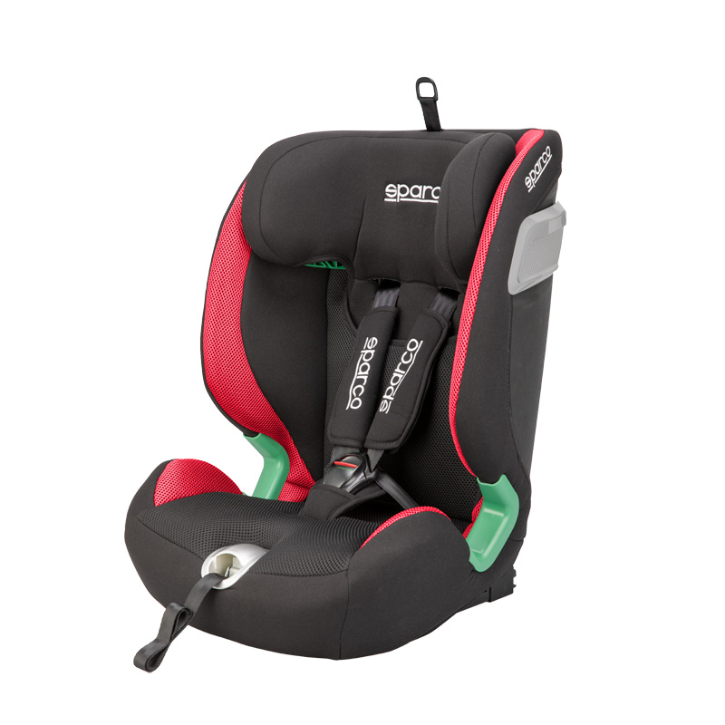 Sparco kinderstoel SK5000I (Isofix) Zwart/Rood i-Size 76-150cm (ECE-R129/03)