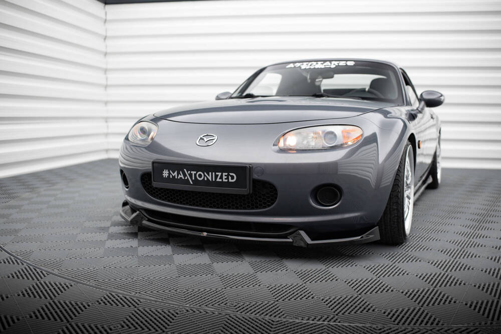 Voorspoiler Mazda MX-5 Mk3 Maxton Design glans zwart
