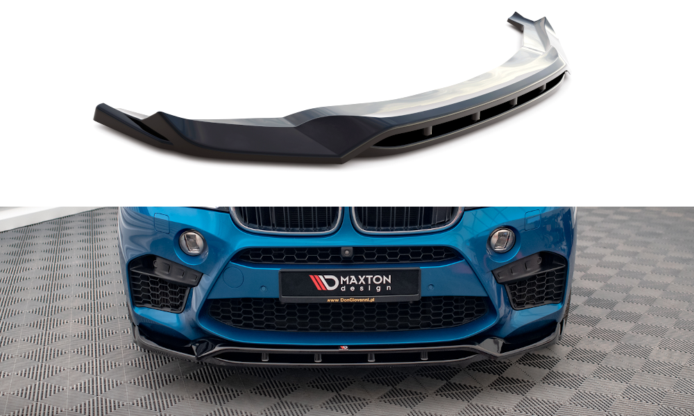 Voorspoiler V.3 BMW X5M F85 / X6M F86 Maxton Glans Zwart
