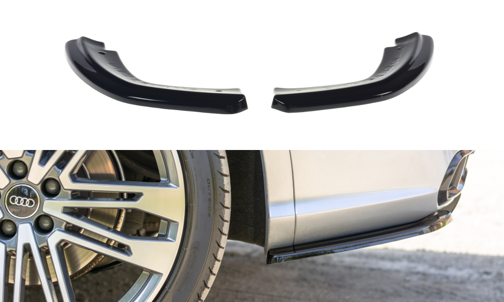 Zijdiffusers Audi SQ5/Q5 S-Line MK11 Glanzend Zwart