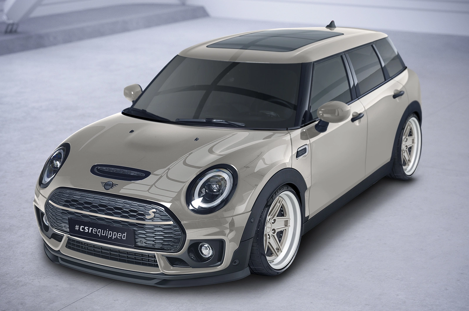 Voorspoiler Mini Clubman F54 Cooper S Glans Zwart (2015–)