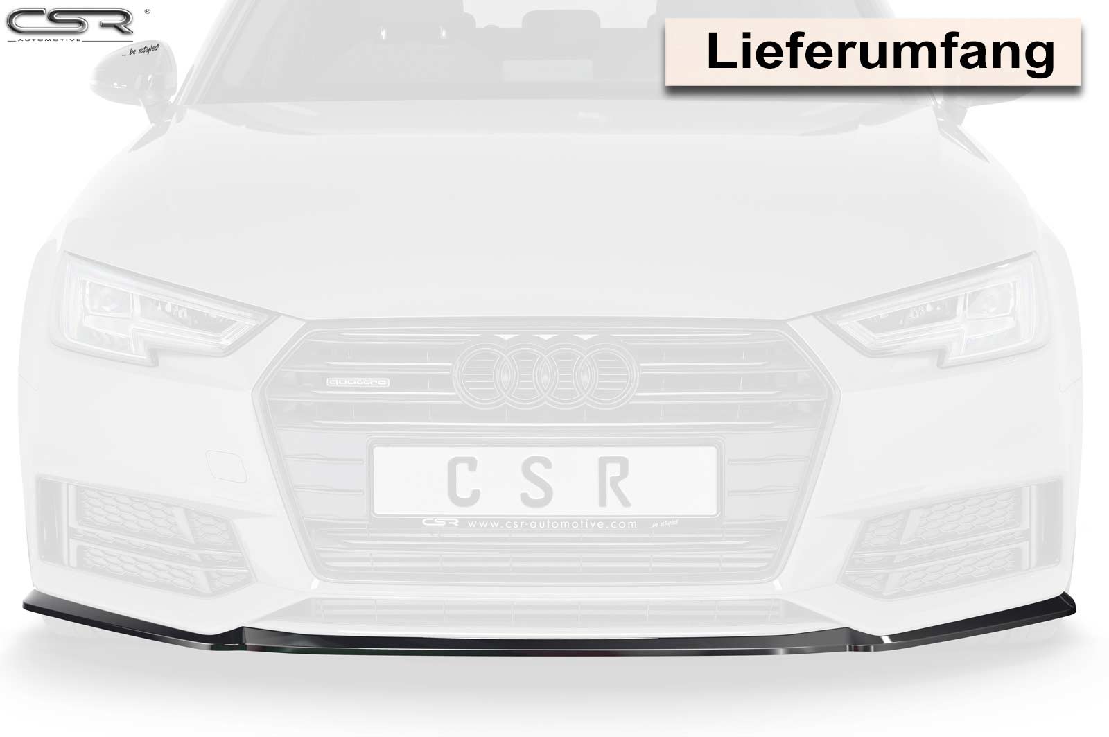 Voorspoiler Audi A4 / S4 B9 8W
