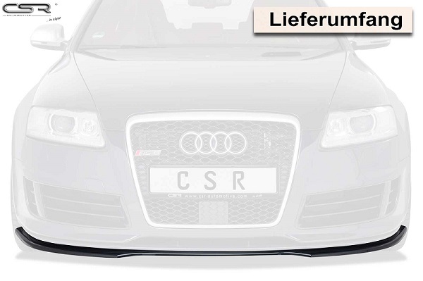 Cupspoilerlip glossy Audi RS6 C6