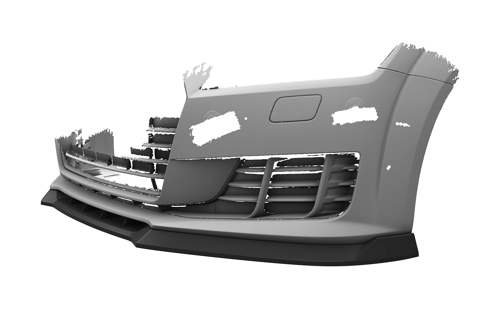 Voorspoiler Audi TT FV/8S Glans Zwart - CSR Design