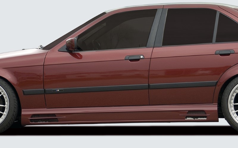 Zijskirts BMW E36 met 2 schacht en 2 uitsnedes Rieger
