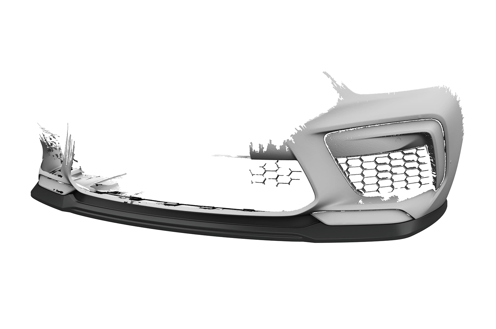 Voorspoiler BMW M8 Competition (F91/F92/F93) glans zwart