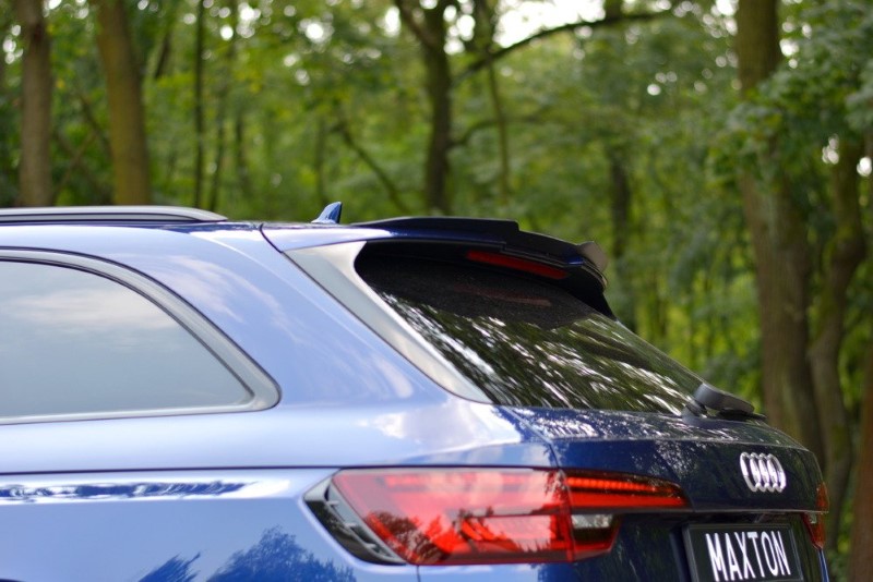 Spoiler Audi RS4 B9 Avant Maxton Glans Zwart