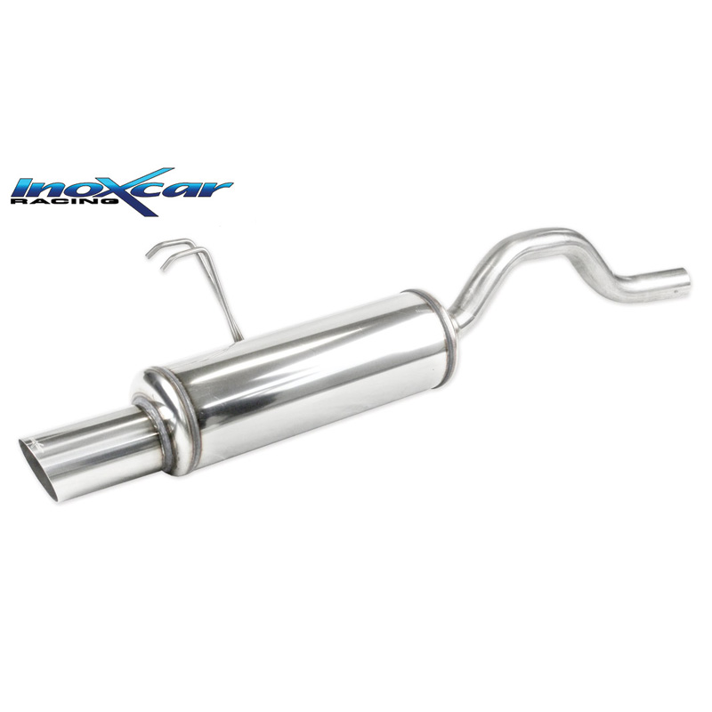 100% RVS Sportuitlaat  Fiat Punto (188) 1.2 60pk 1999-2003 1x90mm Rally