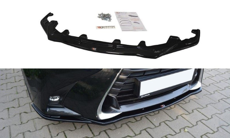 Voorspoiler Lexus GS Mk4 Facelift V.1 Glanzend Zwart