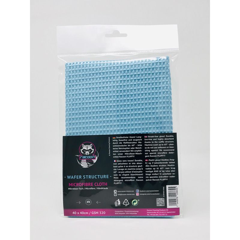 Racoon MICROVEZELDOEK WAFELSTRUCTUUR 40x40cm